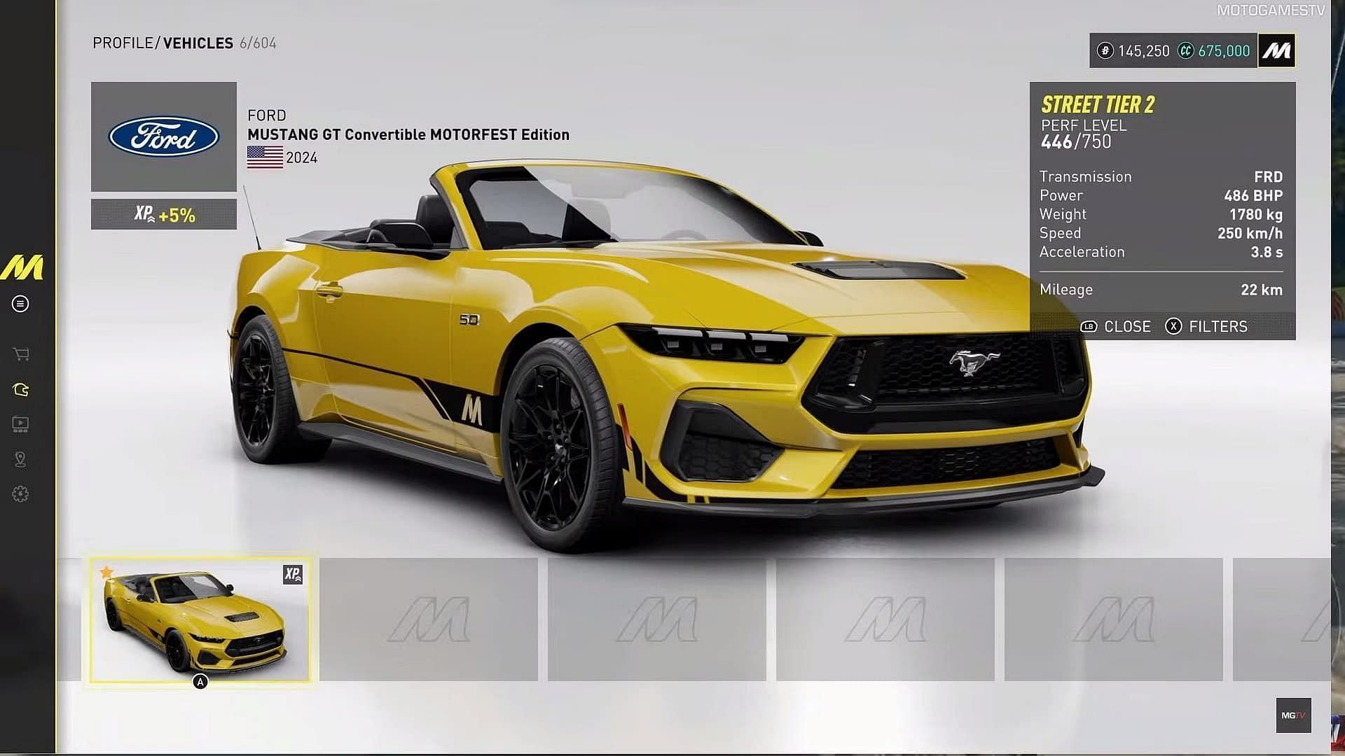 The third starter car in The Crew Motorfest is the Mustang GT (Image via Ubisoft)