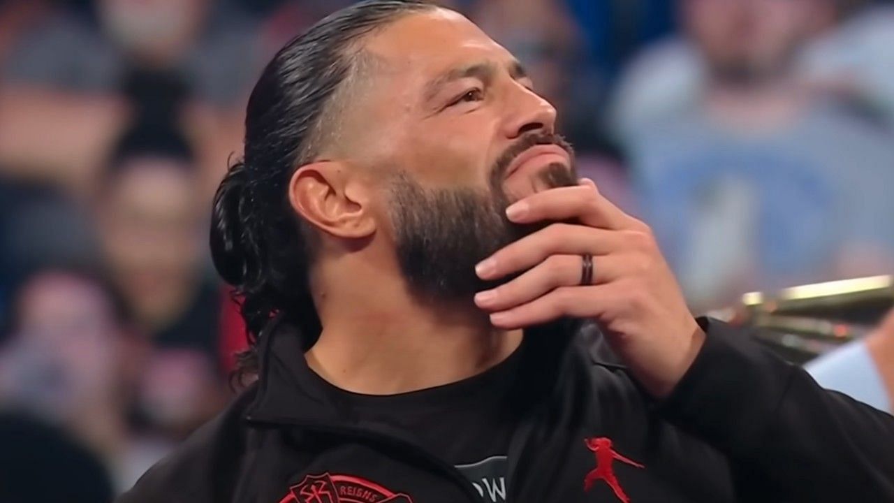 Roman Reigns is wrestling