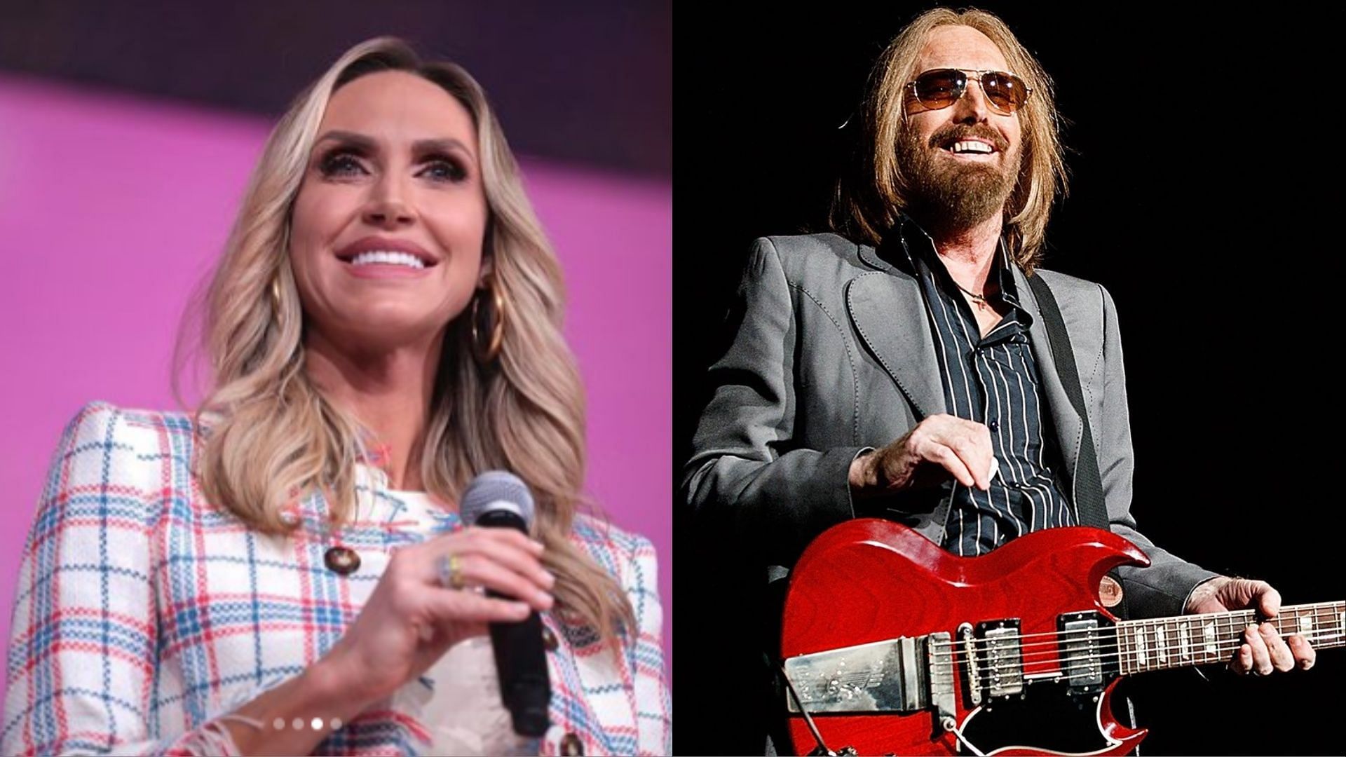 Lara Trump and Tom Petty. (Photo via @laraleatrump, @Rock_Steady13/X)