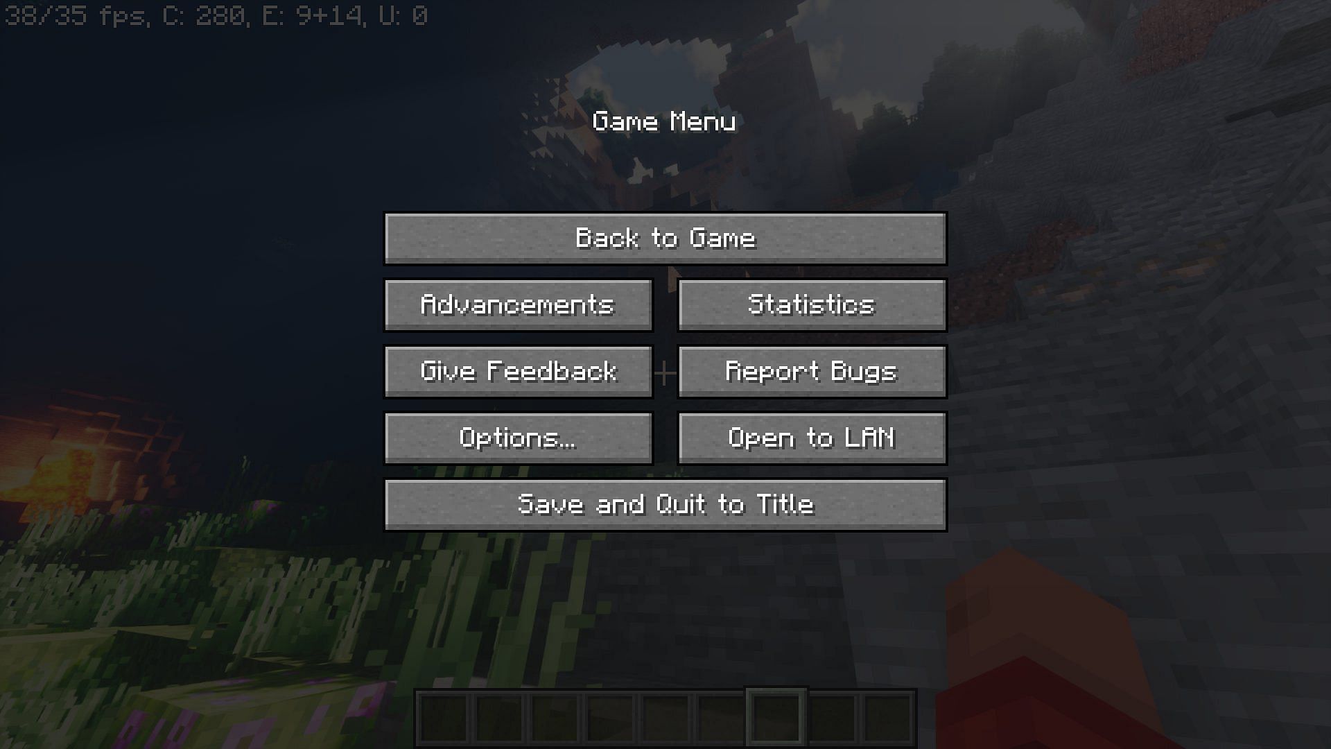 Unpause in Java, return to the game; unpause in Bedrock, return to spawn (Image via Mojang)