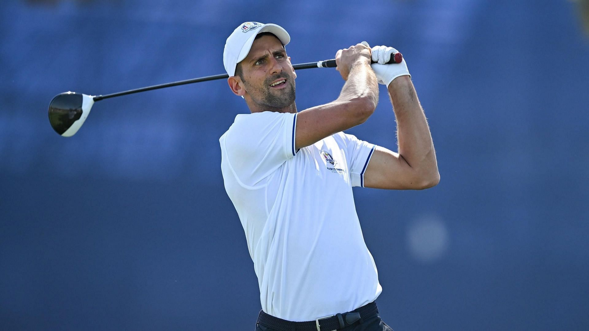 Novak Djokovic tees off at the All-Star game