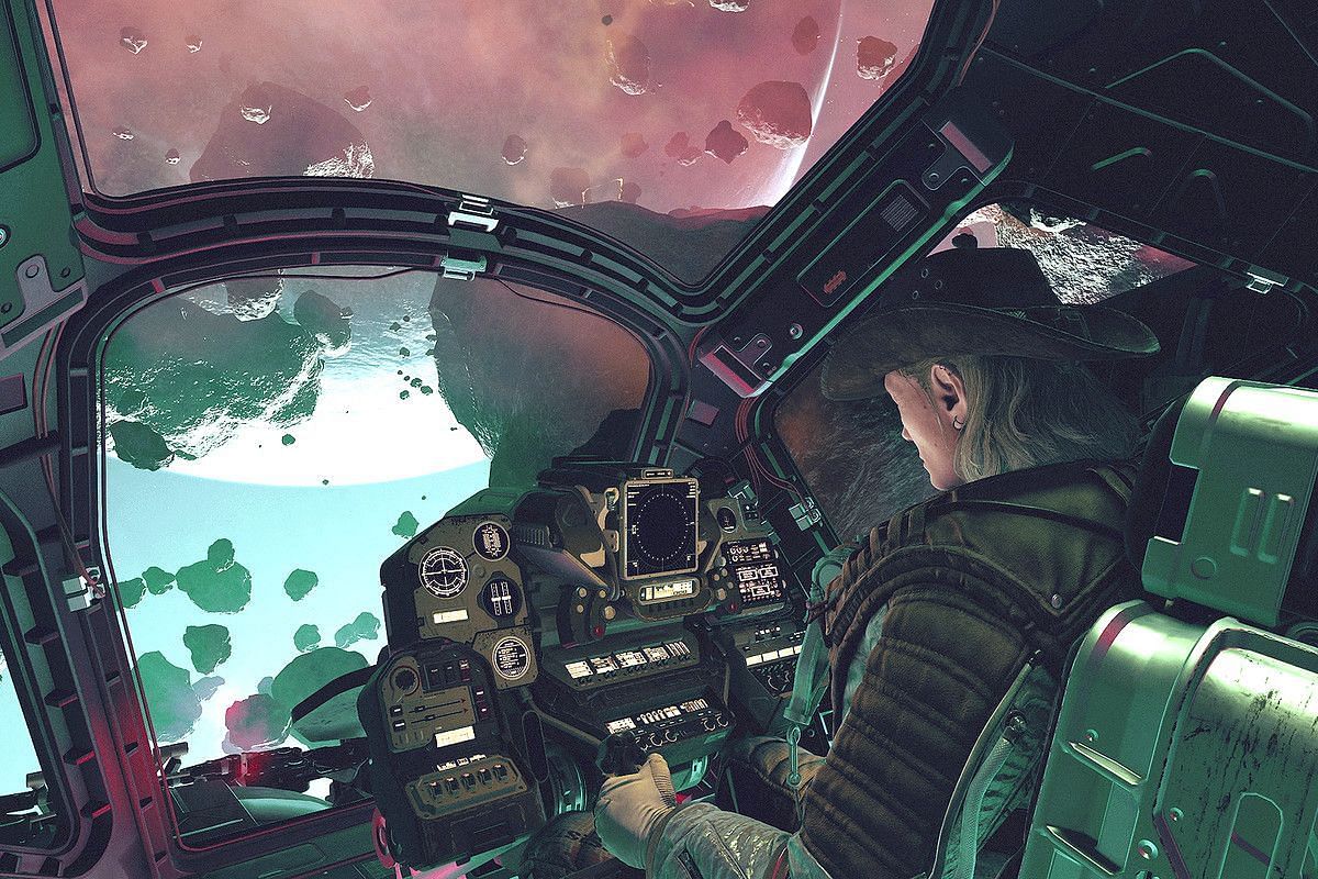 Piloting spacecrafts in Starfield (Image via Bethesda)