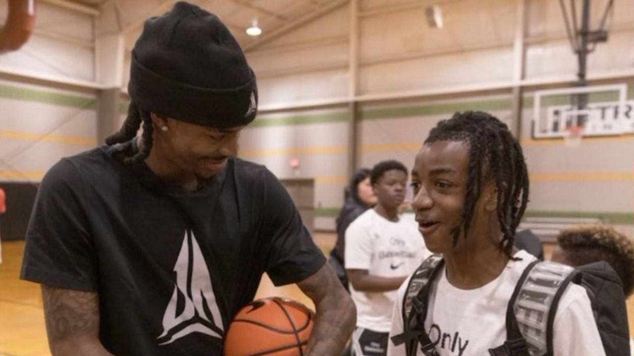 Ja Morant at the Nike &quot;Only Basketball&quot; event earlier this week. (Photo: Ja Morant/Instagram)