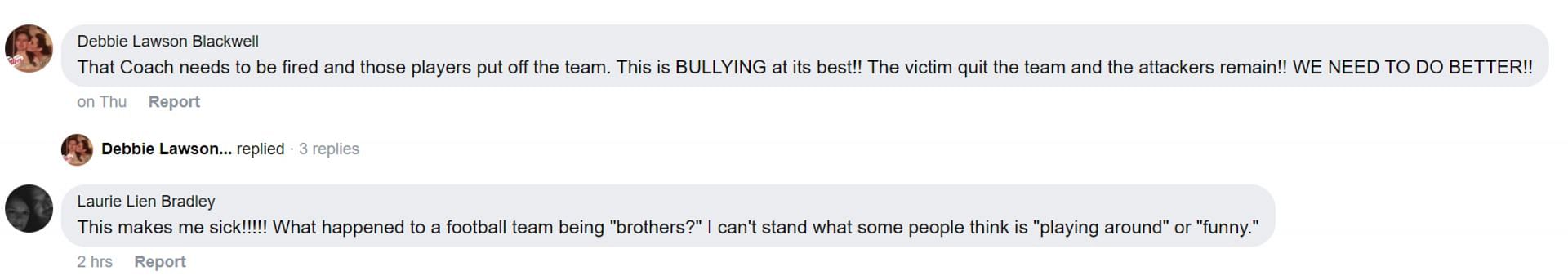 Netizen reacts to the Salmen school bullying incident (Image via Facebook)