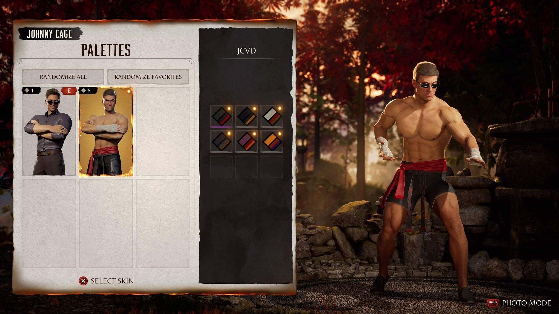 The Jean Claude Van Damme skin for Johnny Cage in Mortal Kombat 1 (Image via NetherRealm Studios)