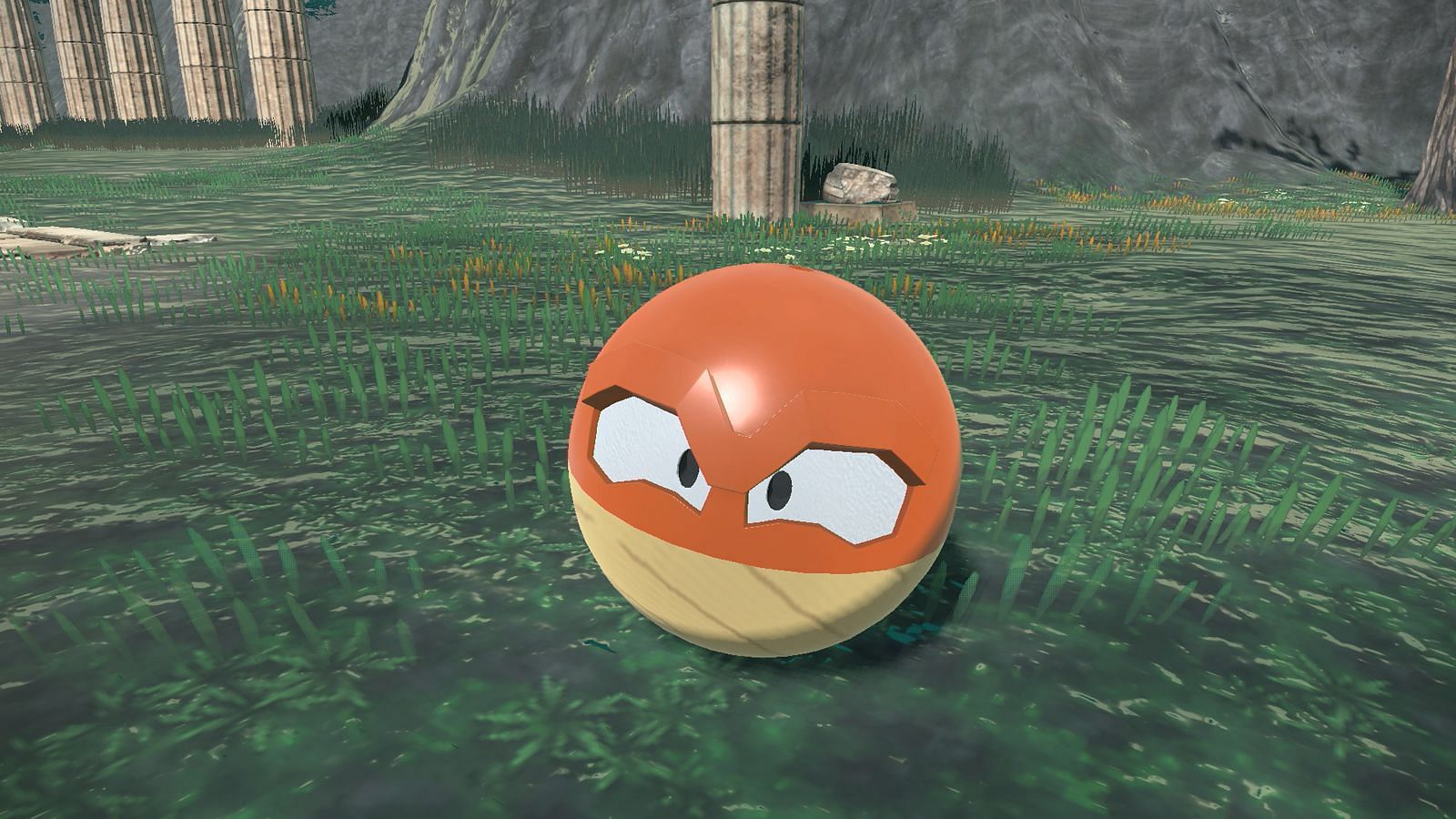 Hisuian Voltorb evolves into Hisuian Electrode (Image via TPC)