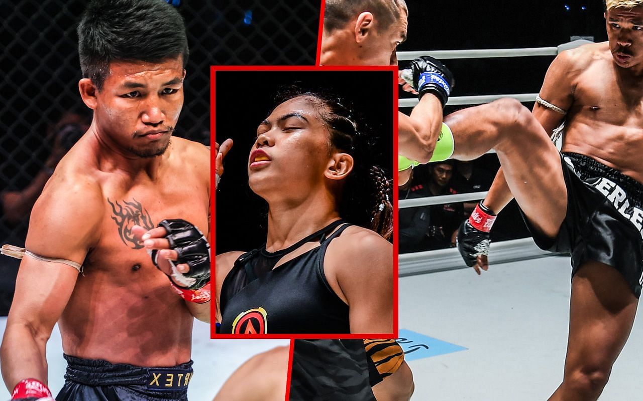 Rotang Jitmuangnon, Denice Zamboanga, and Superlek - Photo by ONE Championship