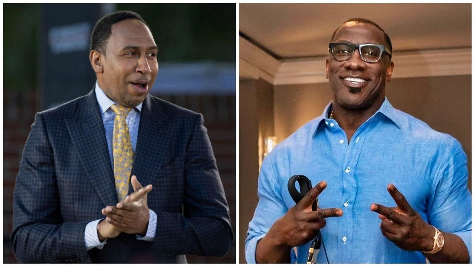 Stephen A. Smith (L) and Shannon Sharpe (R) are now together on ESPN