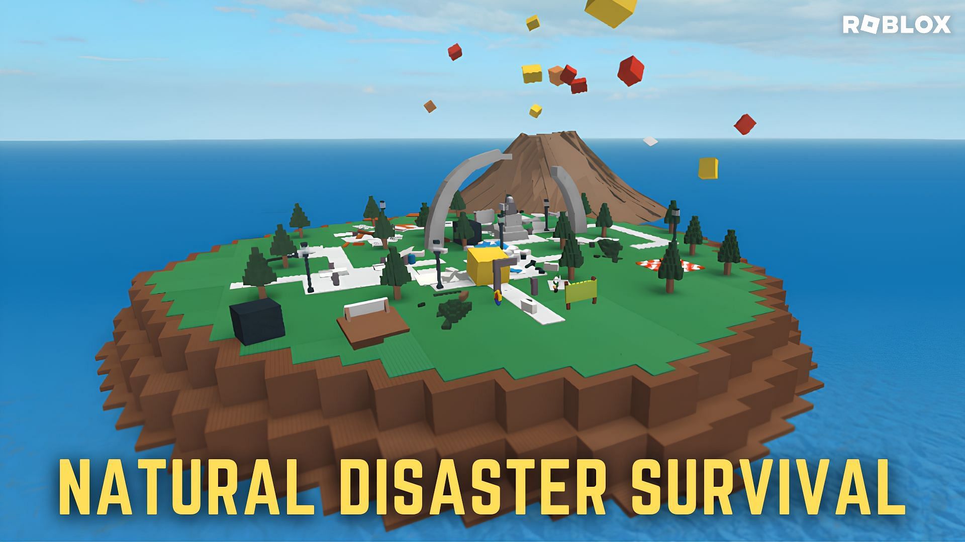 Survive the apocalypse in Natural Disaster Survival. (Image via Sportskeeda) 