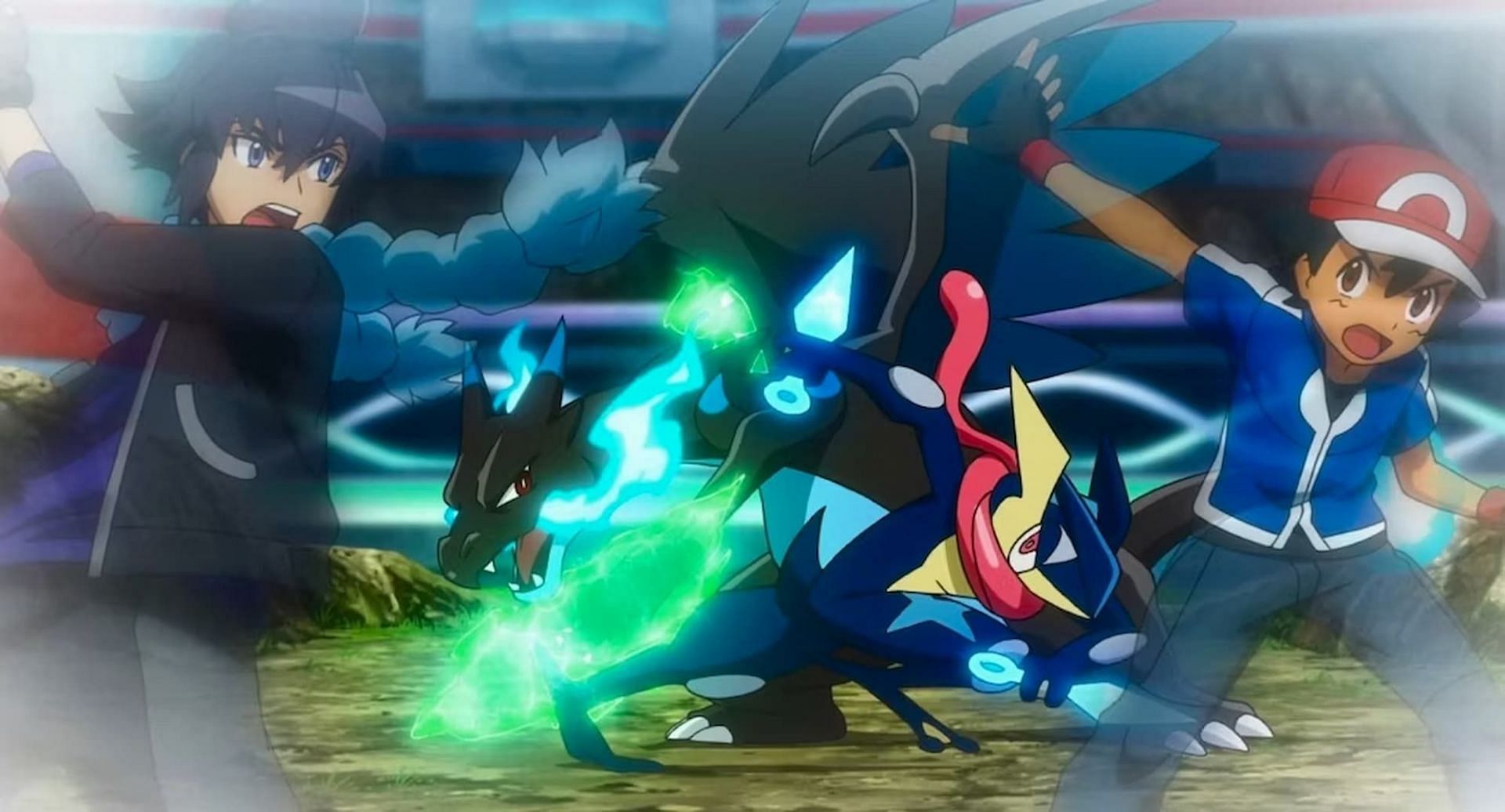 Ash vs. Alain (Image via The Pokemon Company)