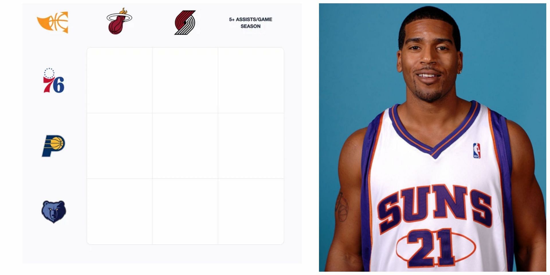 Which Sixers players have also played for Heat and Trail Blazers? NBA Immaculate Grid answers for September 17