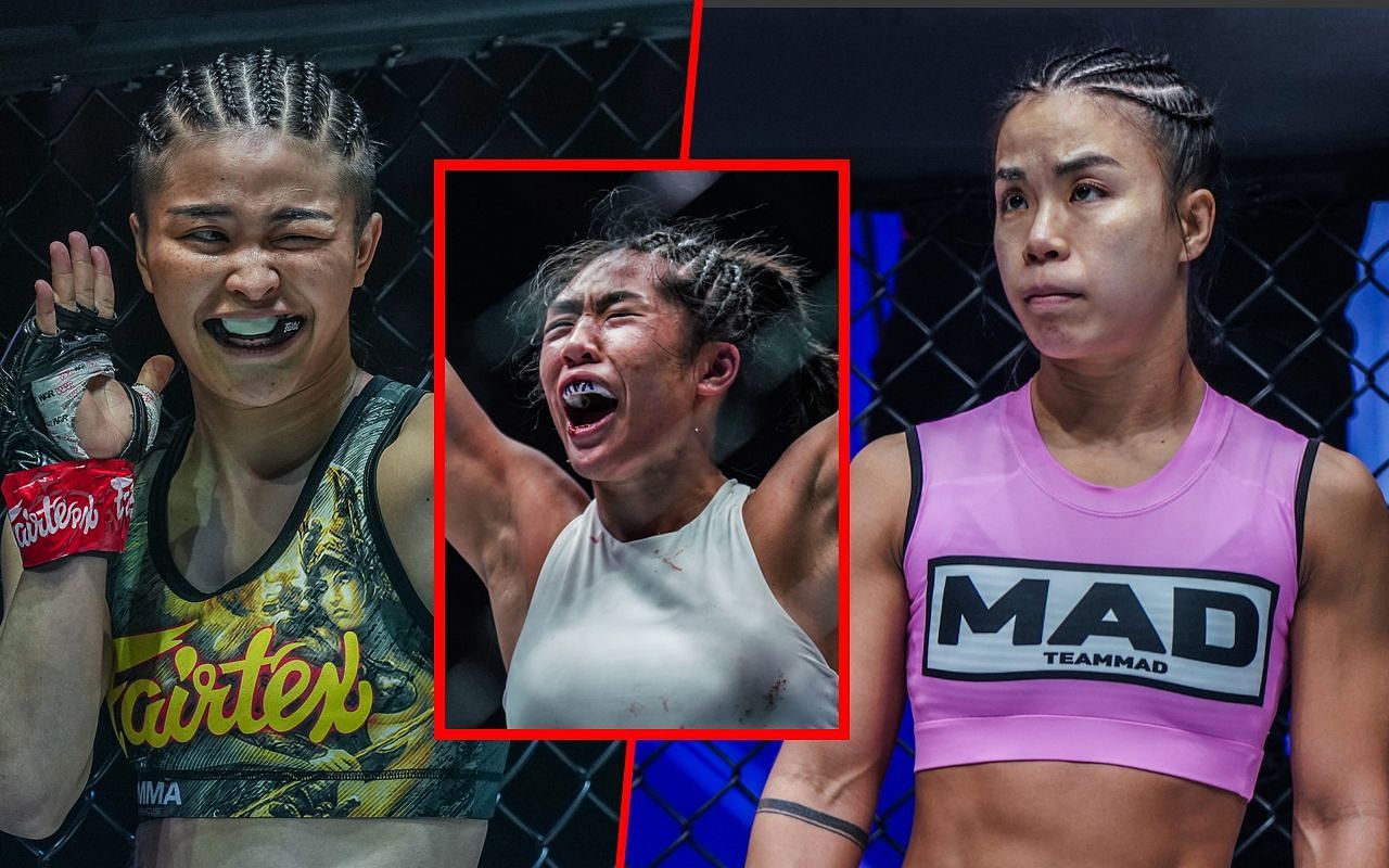 Stamp Fairtex, Angela Lee, Ham Seo Hee (Photo: ONE Championship)