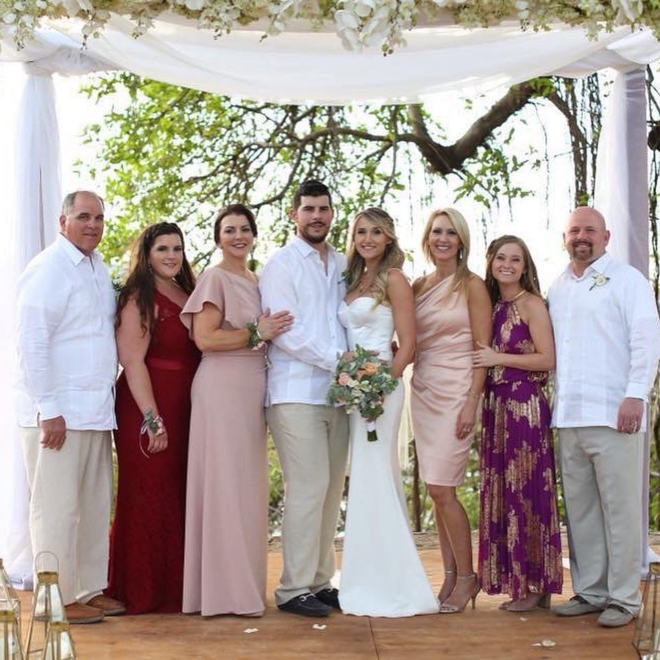 Carlos Rodon with his family