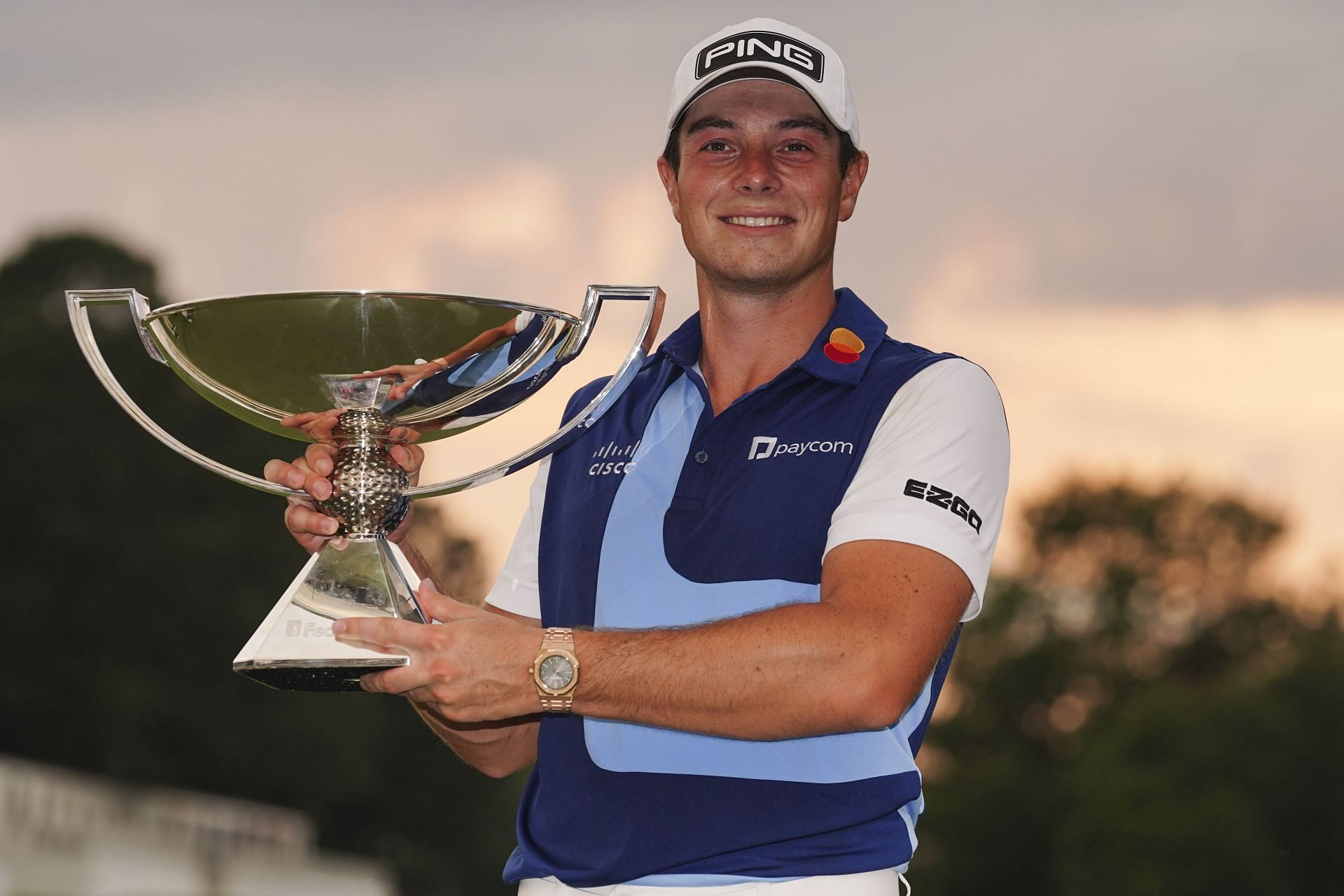 Viktor Hovland after winning the Tour Championship 2023 (Image via Getty)