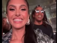 Vanessa Bryant and the family along with Jay-Z, in the box