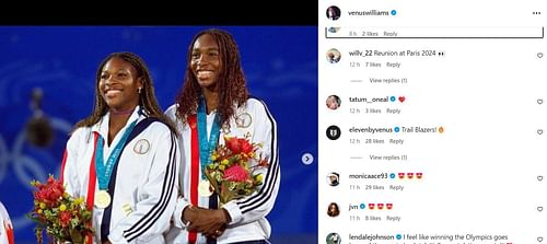 Tatum O'Neal's comment on Venus Williams' image