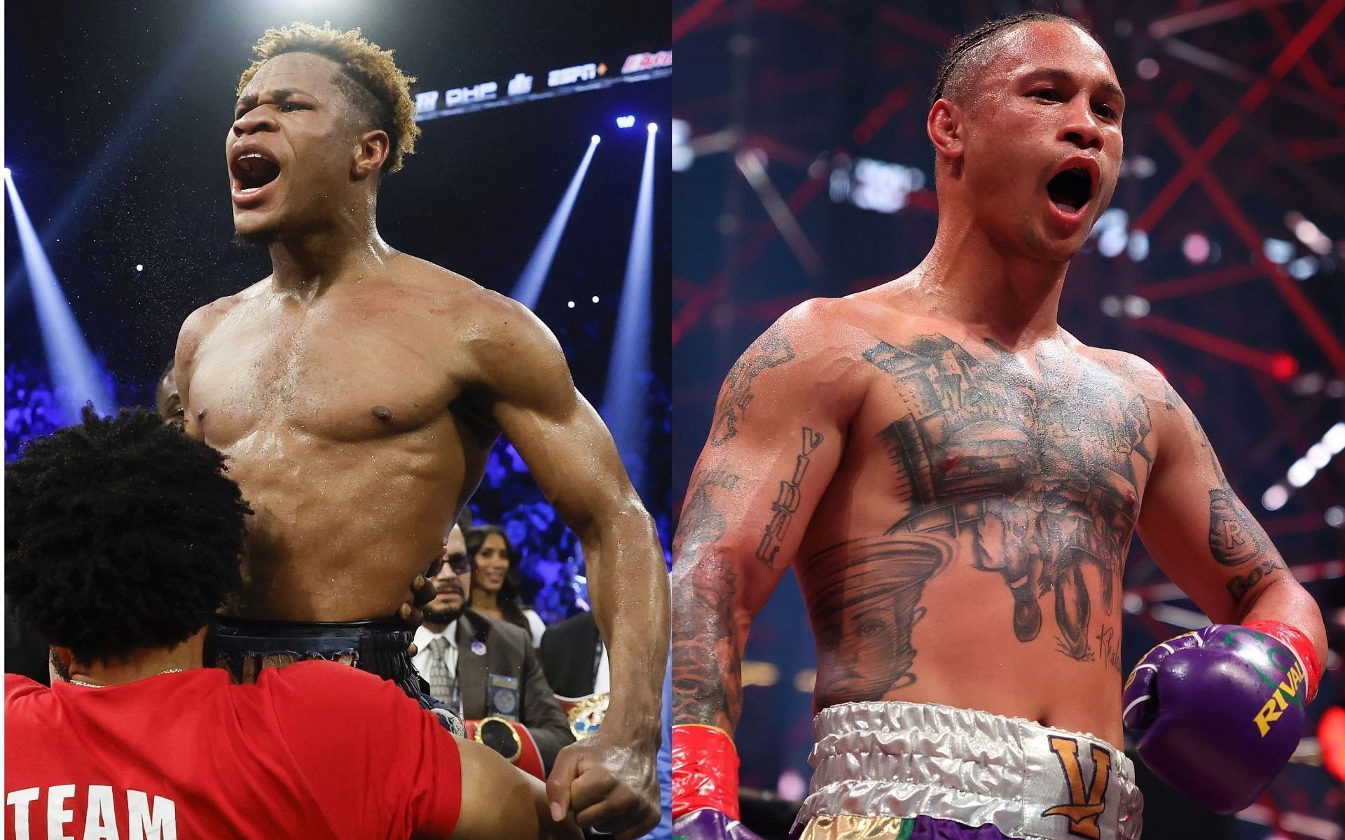 Devin Haney (L), and Regis Prograis (R).