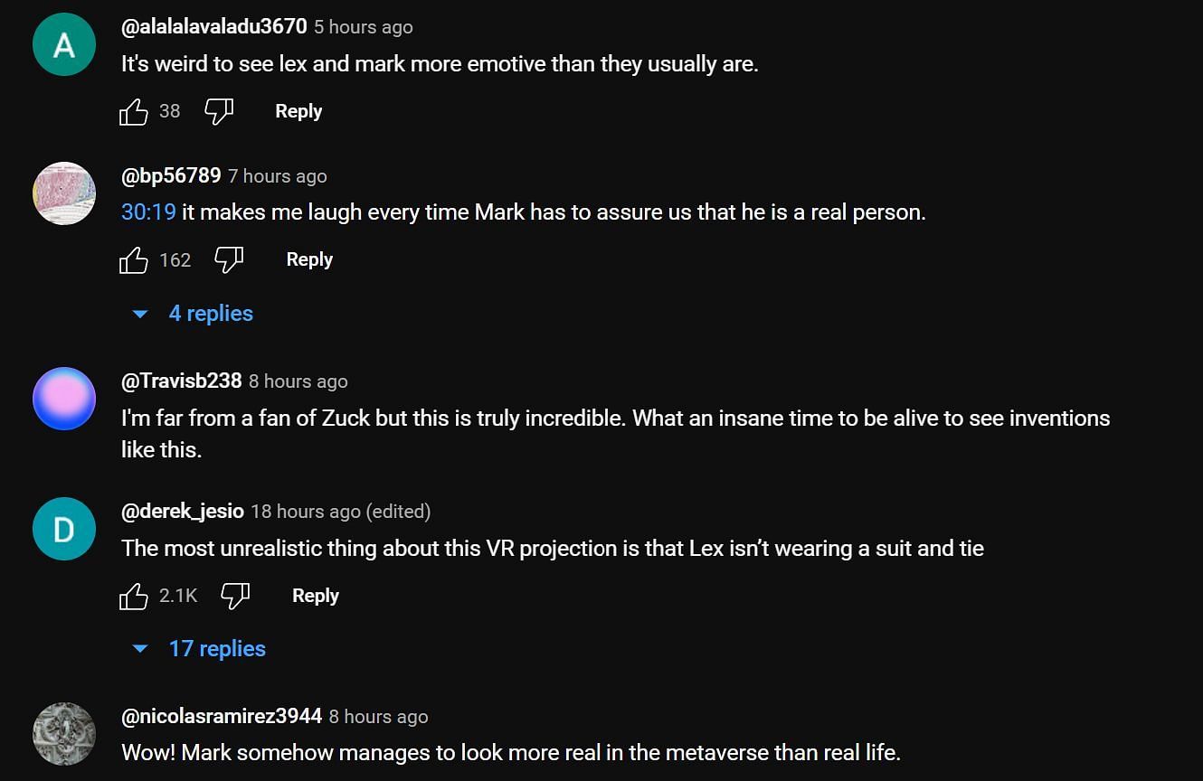 Fans react to the Metaverse (Image via YouTube)