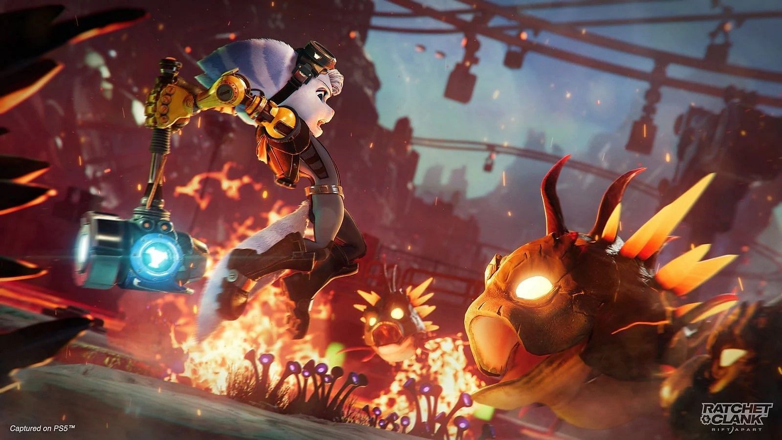 Ratchet &amp; Clank: Rift Apart PS5 gameplay (Image via PlayStation)