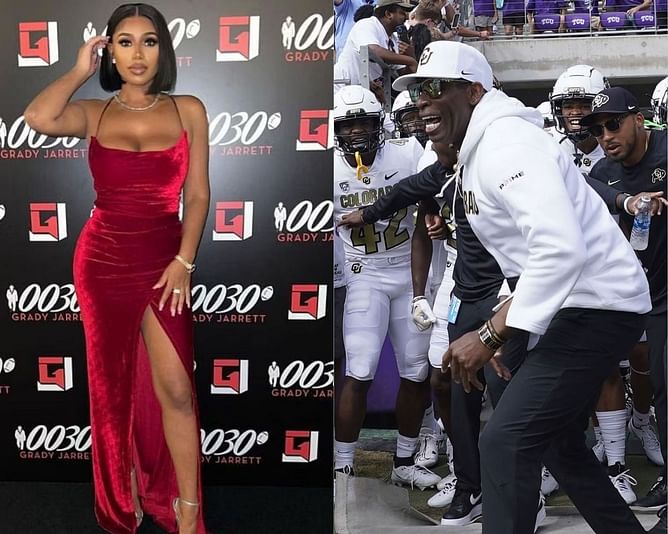 Deion Sanders' daughter Deiondra Sanders attends charity match in stunning pink dress: In Photos