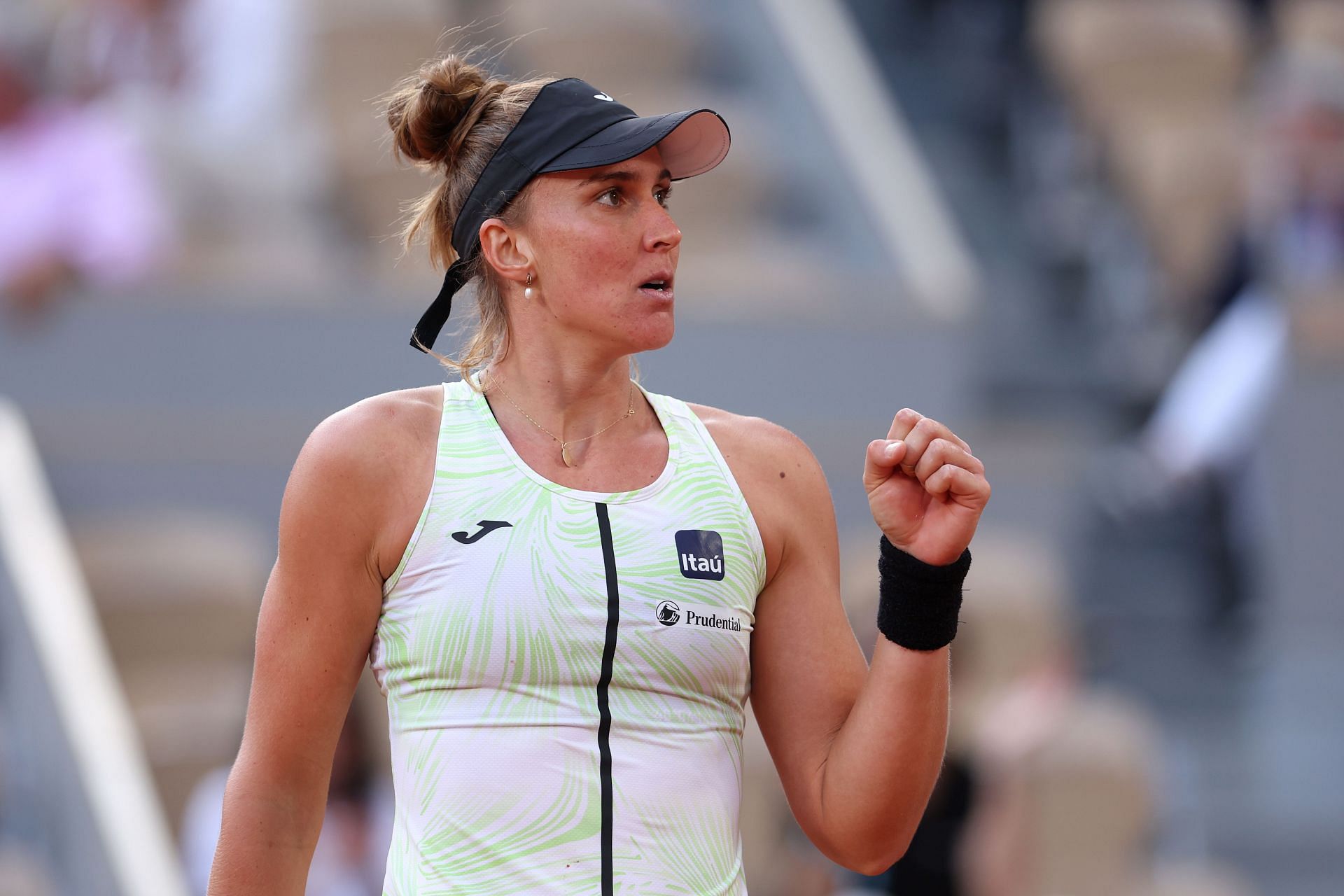 Beatriz Haddad Maia pictured at Roland Garros