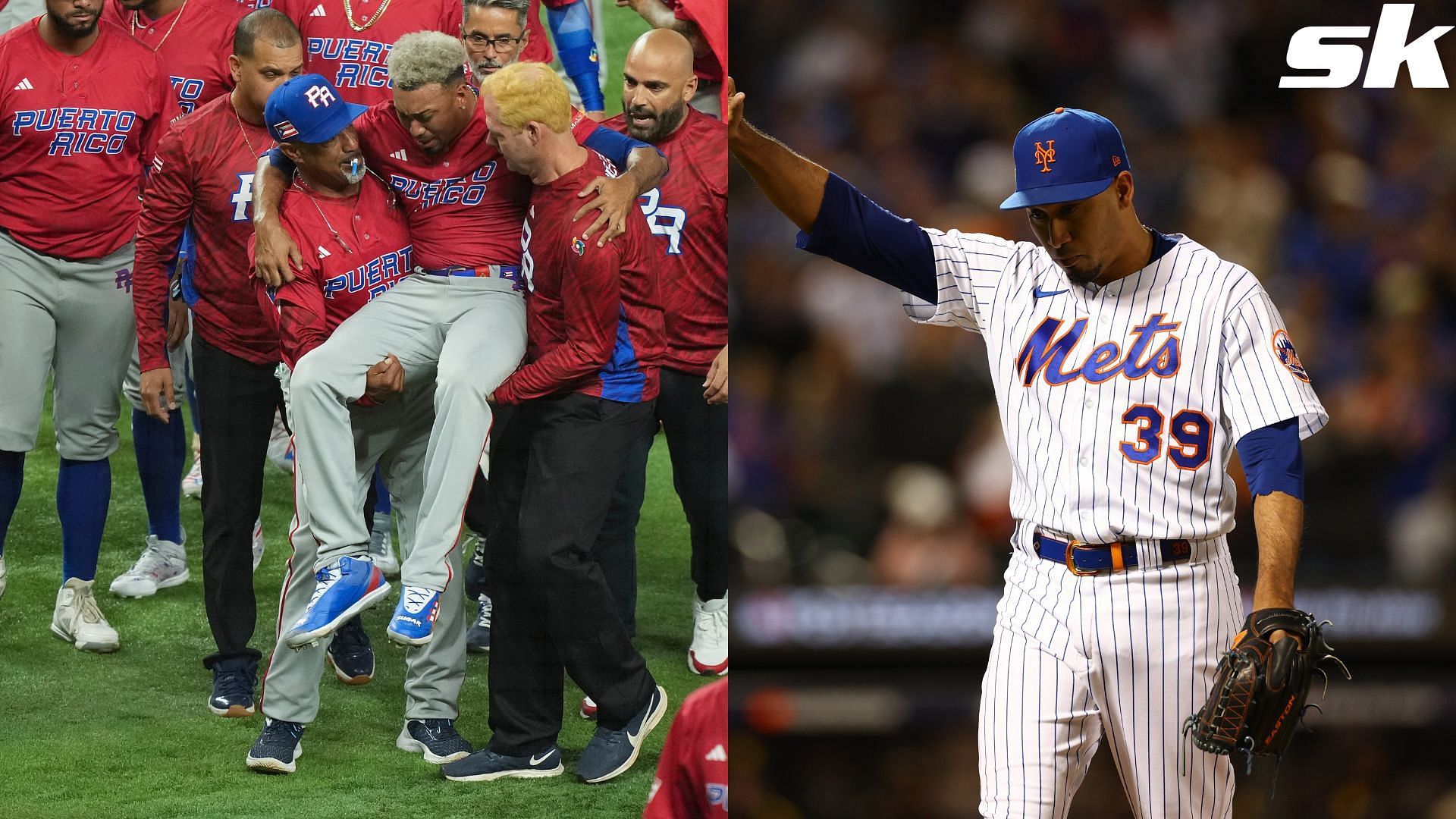 NY Mets' star pitcher Edwin Diaz injured celebrating World