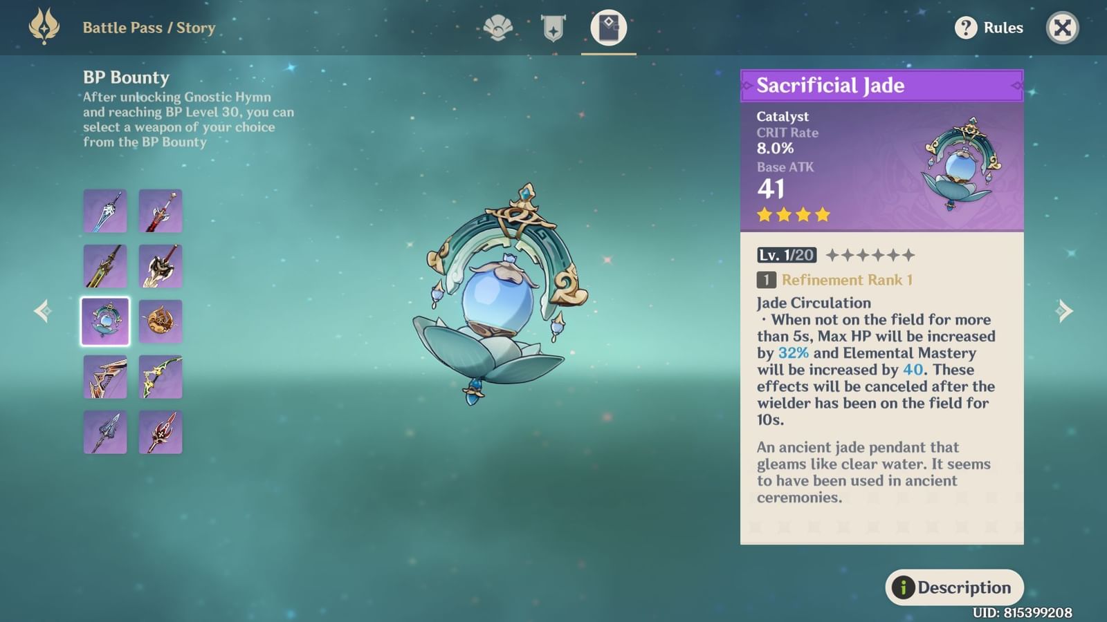 Best 4star weapons for Neuvillette in Genshin Impact