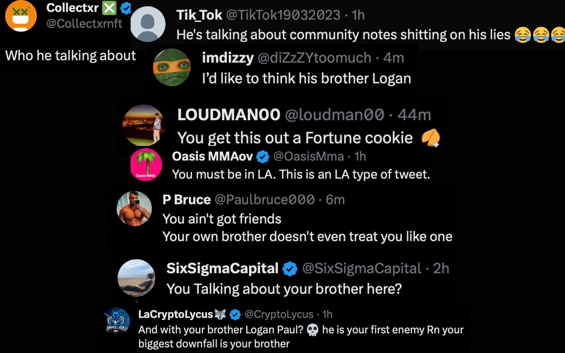 Fans comment on Jake Paul&#039;s cryptic post about friends and enemies. [via X]