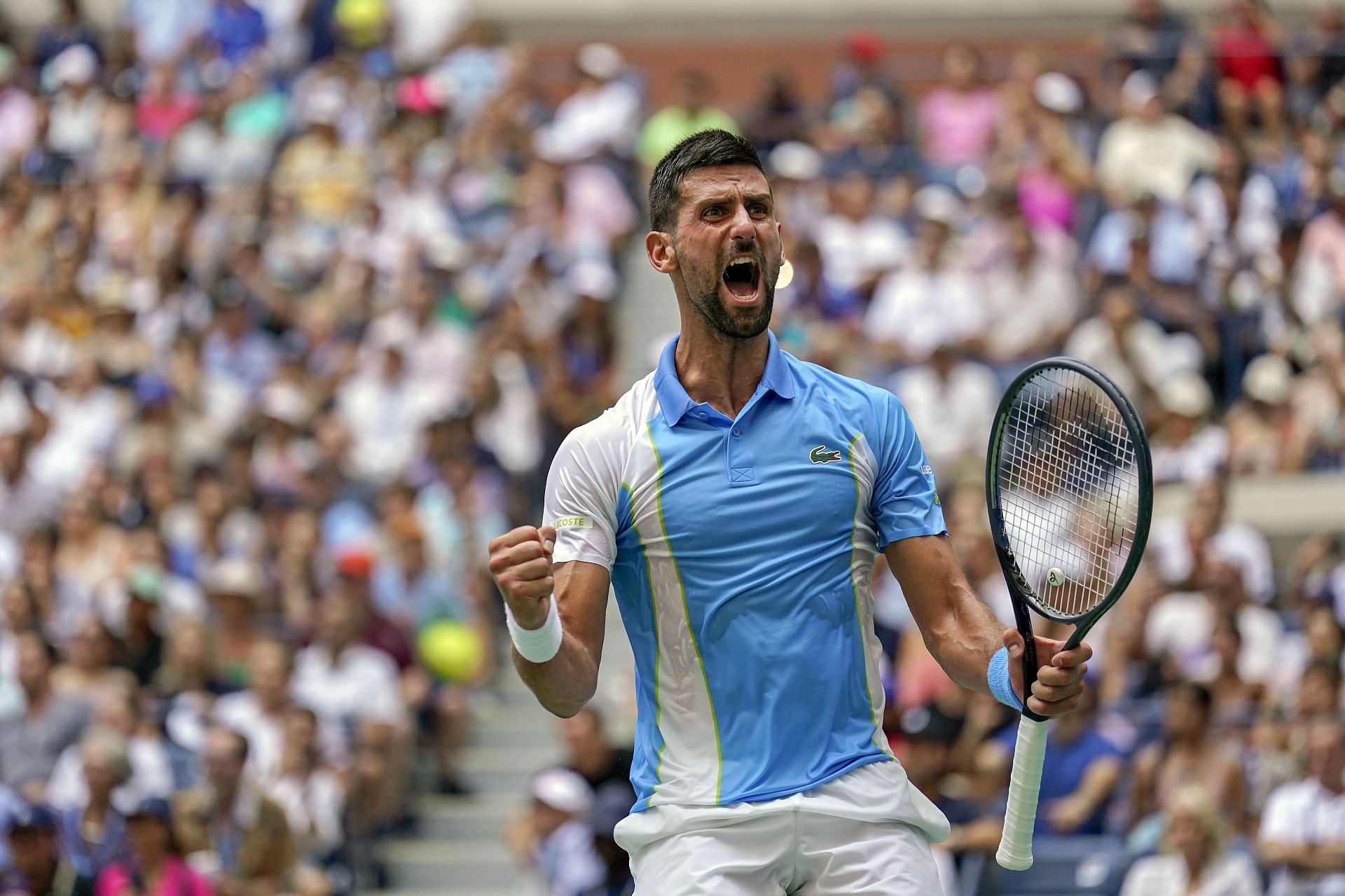 Novak Djokovic at the 2023 US Open.