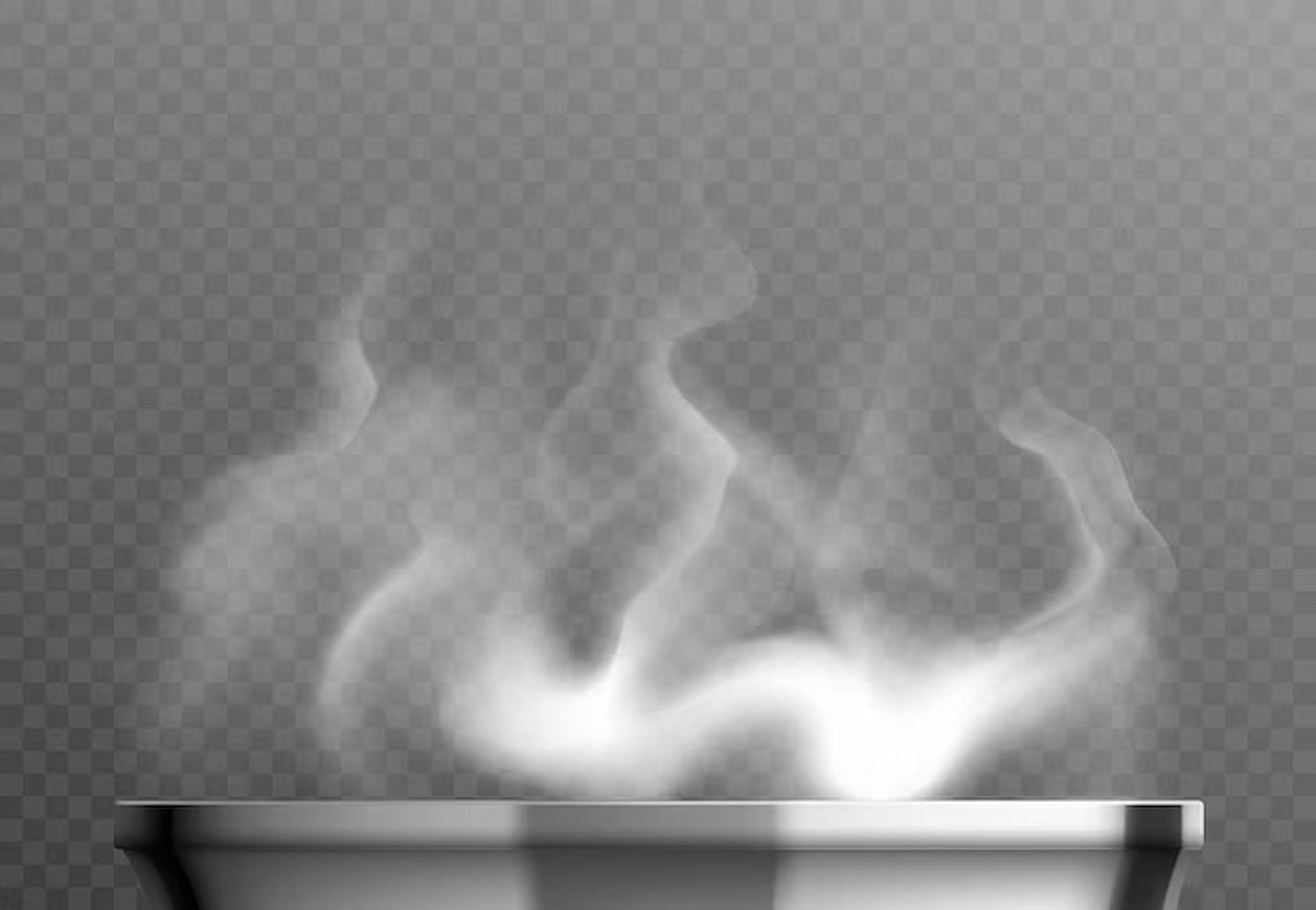 You need to be extra cautious with the hot water during the process of inhalation of steam (Image via freepik/macrovector)