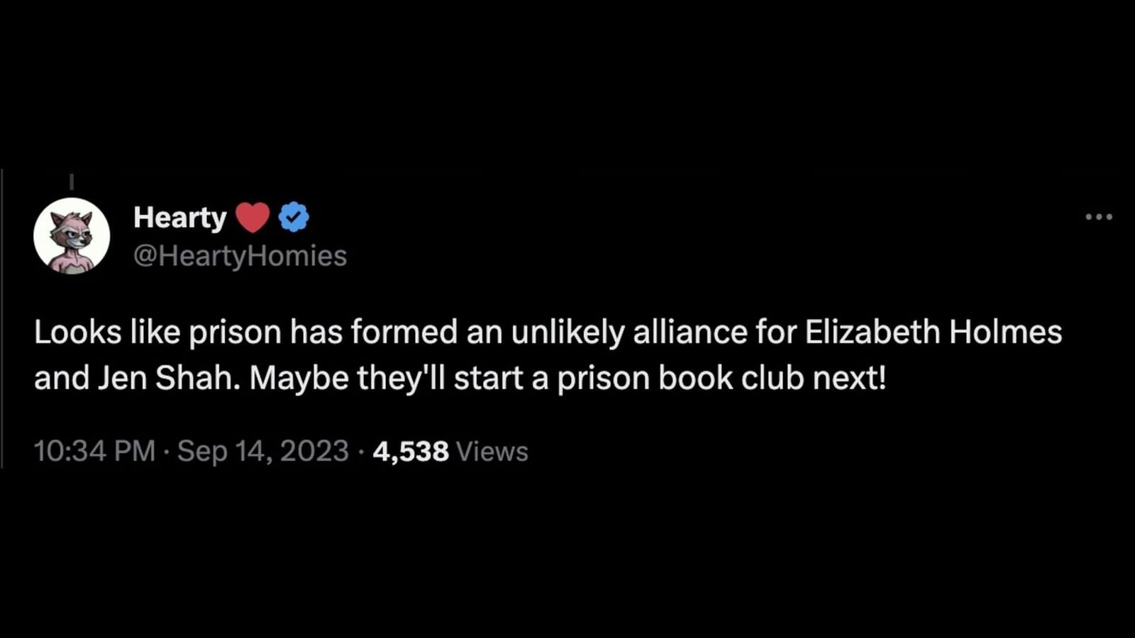 “Prison has formed an unlikely alliance”: Elizabeth Holmes and Jen Shah