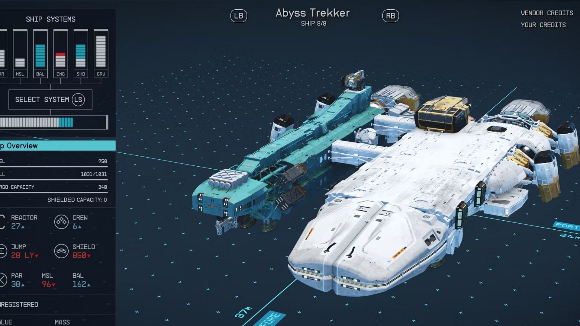 The Abyss Trekker is an excellent exploring ship (Image via Bethesda)