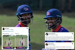 "Goodwill gesture towards Nepal or poor performance by India?" - Twitter reacts as Nepal put on 65-run opening stand vs India in Asia Cup 2023