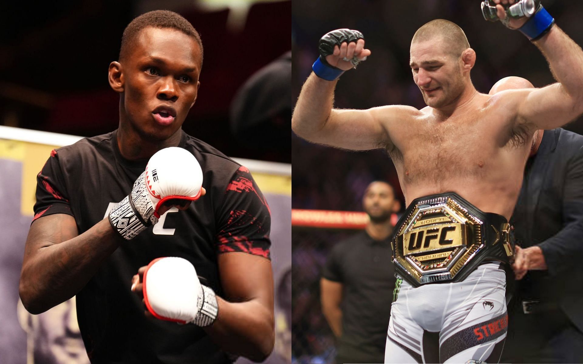 Israel Adesanya (left) and Sean Strickland (right) [Images Courtesy:@GettyImages]