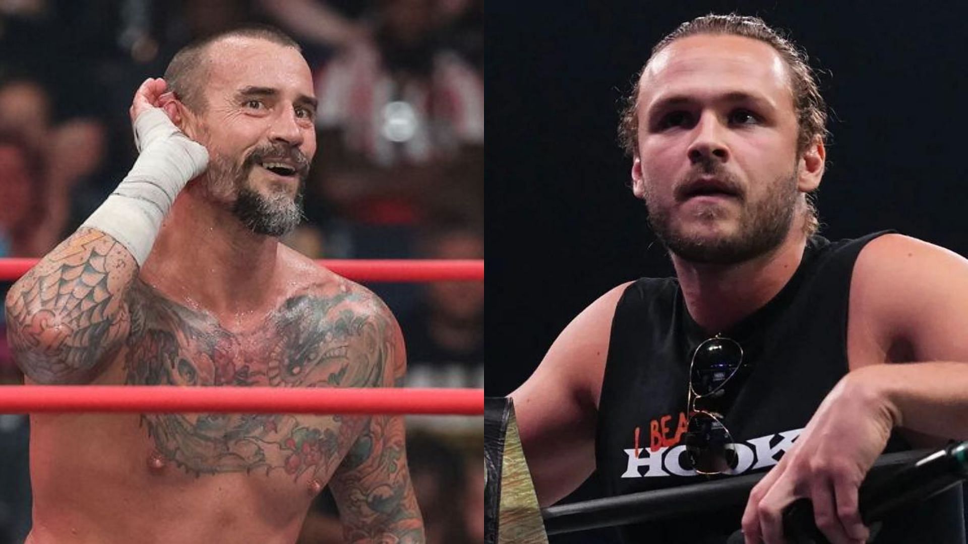 CM Punk(left); Jungle Boy(right)