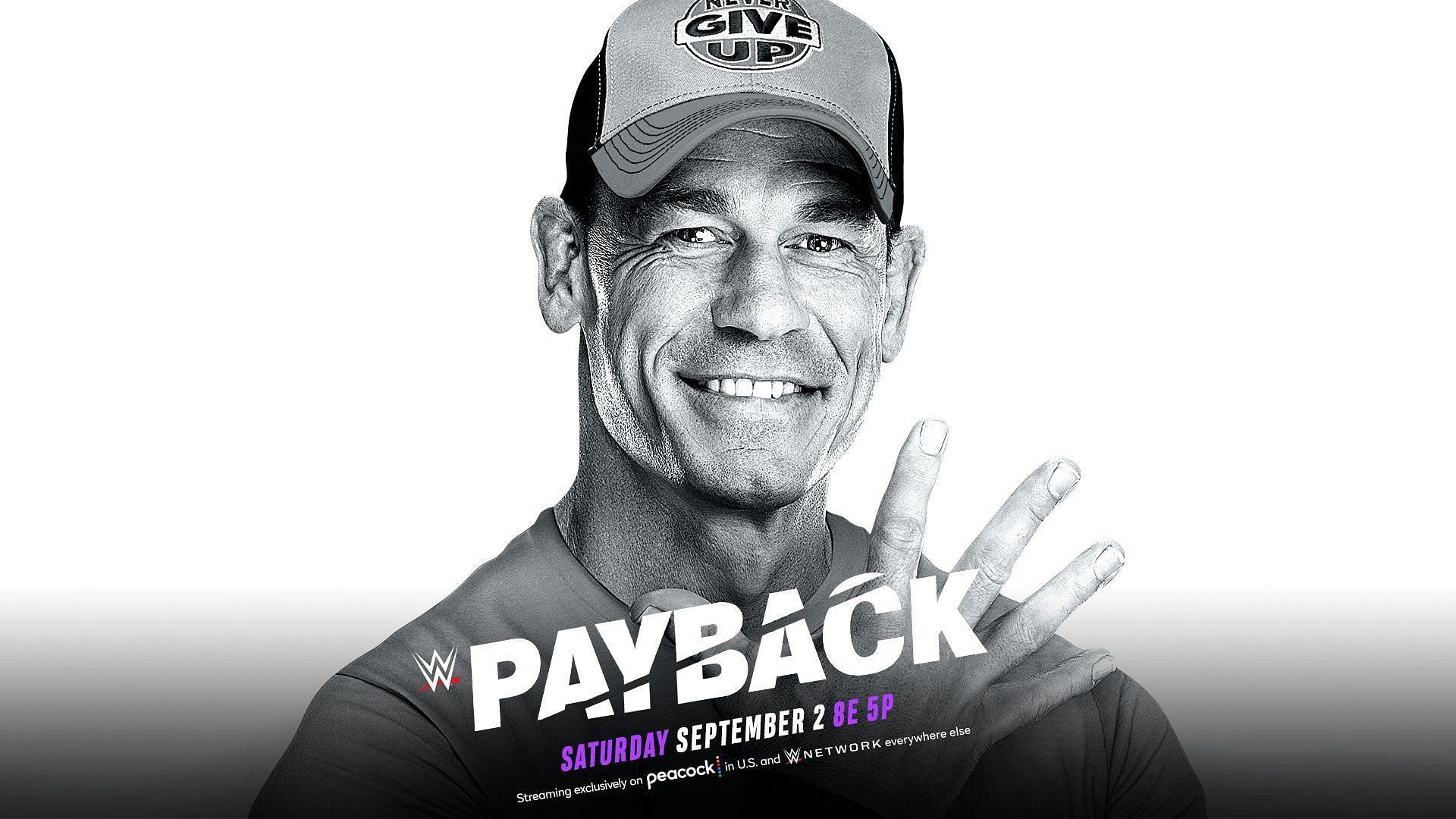 John Cena will host WWE Payback 2023.