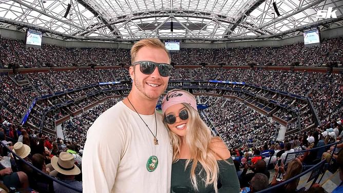 Haley Alonso and Pete Alonso spend Monday night at US Open, sending fans into a frenzy