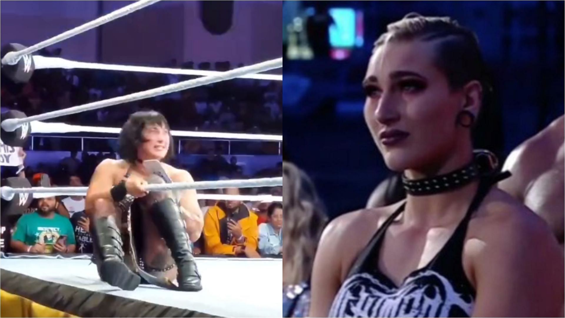 Rhea Ripley defended her title against Natalya at a WWE live show