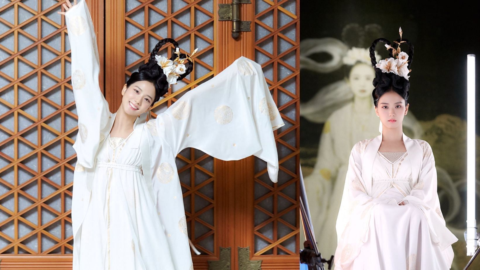 BLACKPINK Jisoo as a fairy in the movie &lsquo;Dr. Cheon and lost Talisman&rsquo;. (Images via Twitter/@NEWSJISOO)