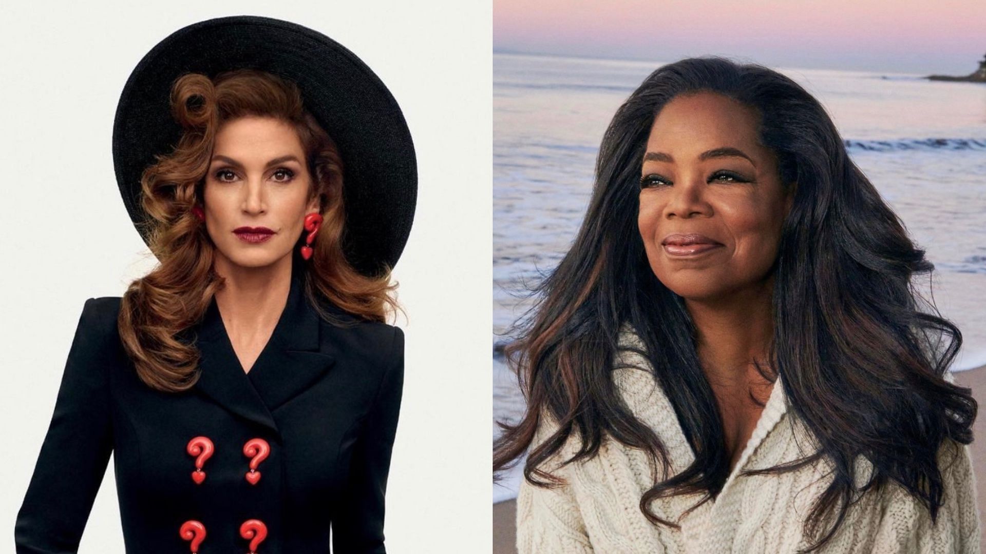 Cindy Crawford opens up about her interview with Oprah Winfrey in (Images via Instagram/ @cindycrawford &amp; @oprahdaily)