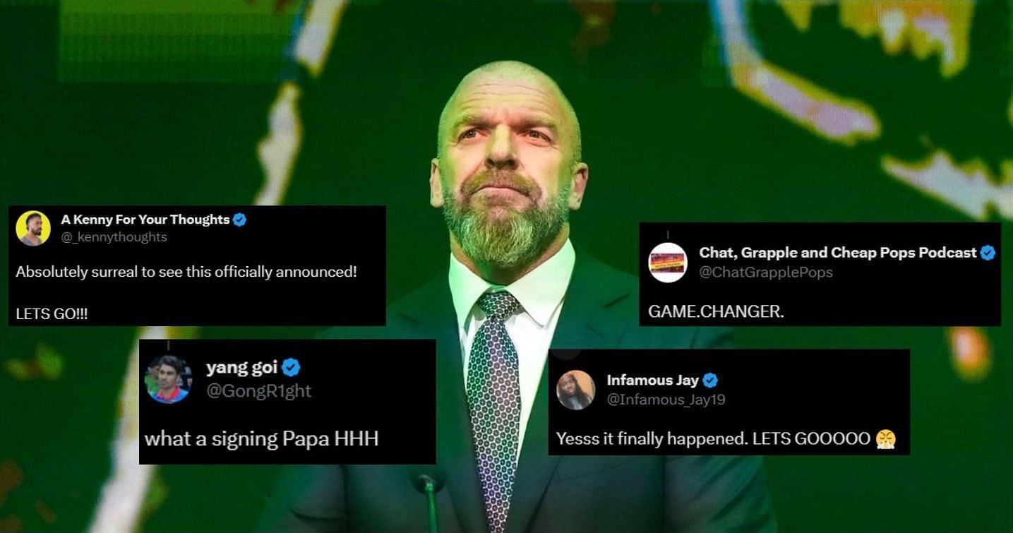 Triple H welcomes a new addition to the WWE roster