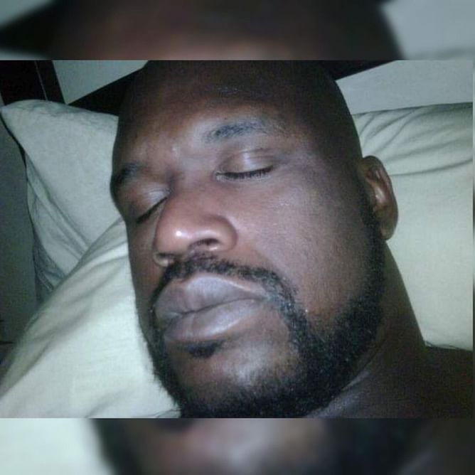 Where did the Shaquille O'Neal sleeping meme come from?