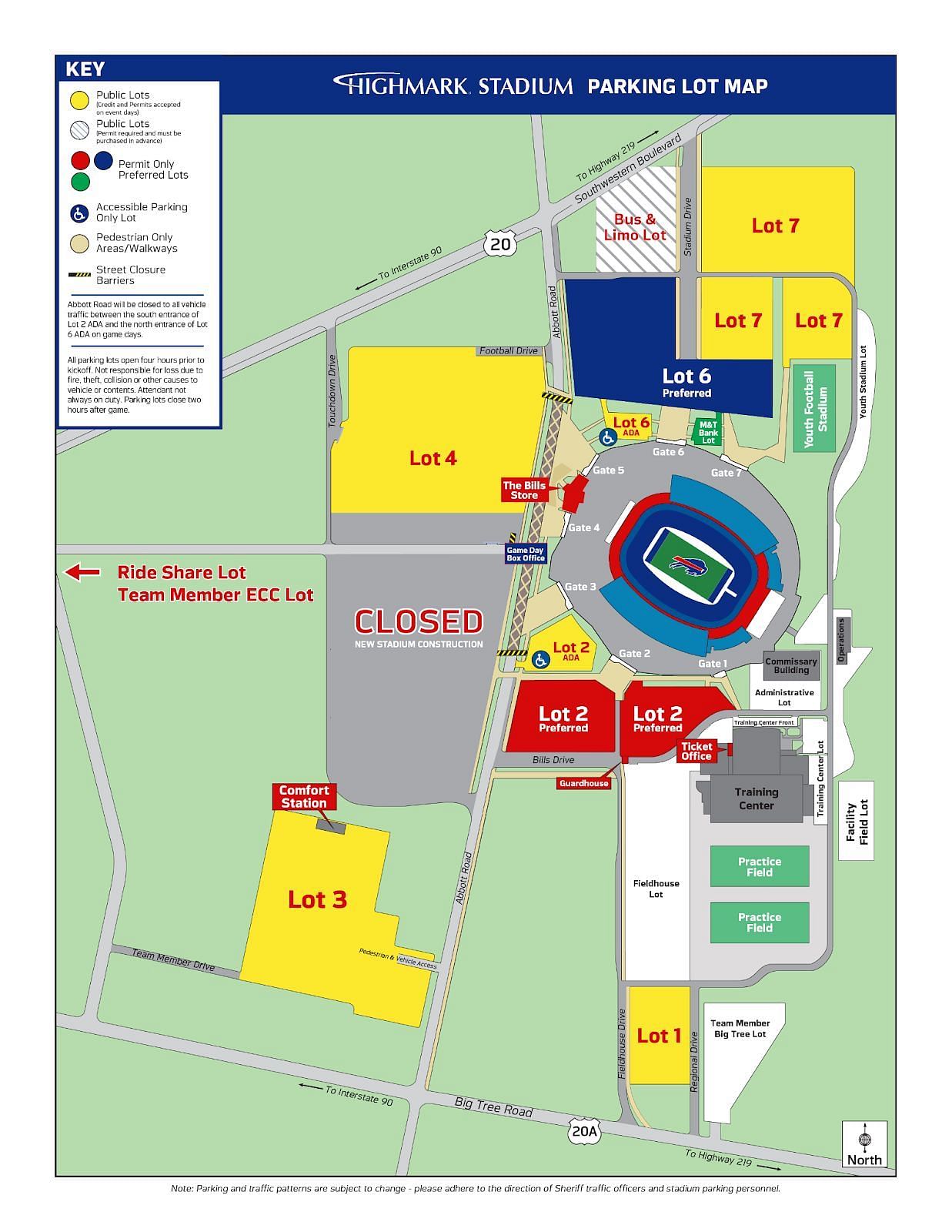 Highmark Stadium - NY Seating Chart & Map