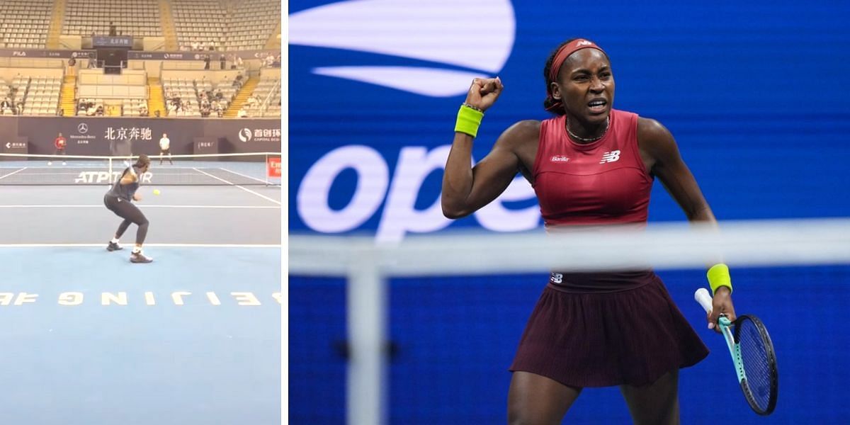 Coco Gauff has arrived in Beijing for this week
