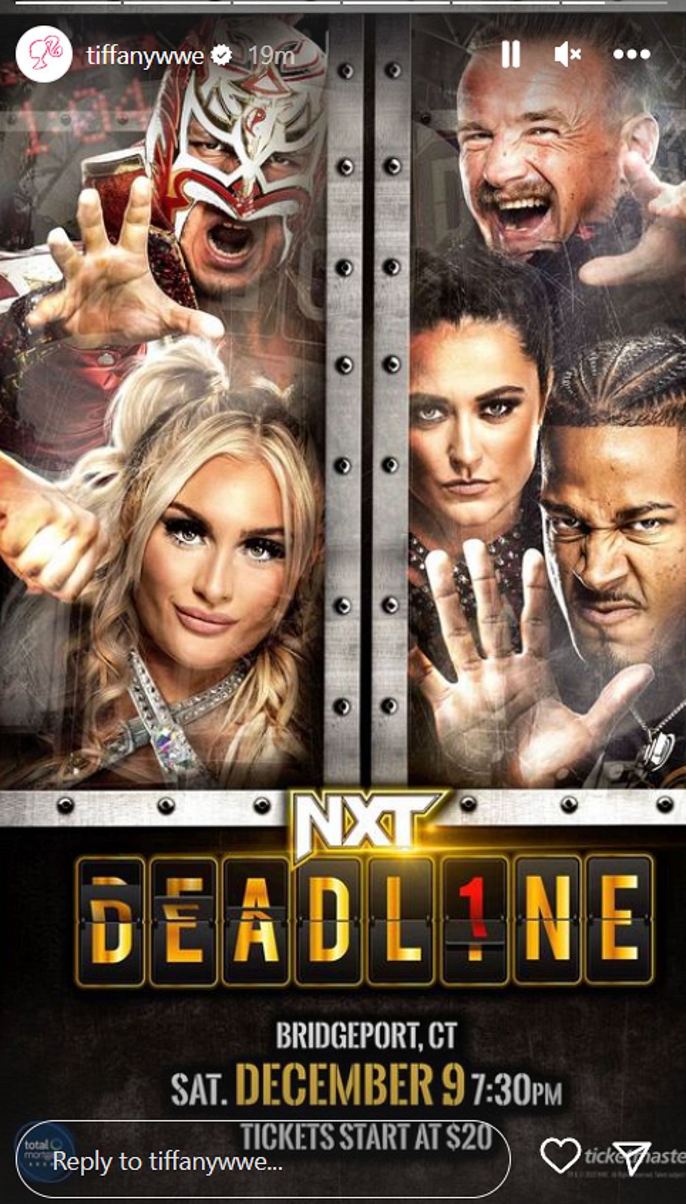Tiffany Stratton is on the poster for NXT Deadline and not Lynch