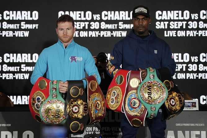 "You haven't experienced this level of fighting"- Canelo Alvarez gets real with Jermell Charlo at press conference