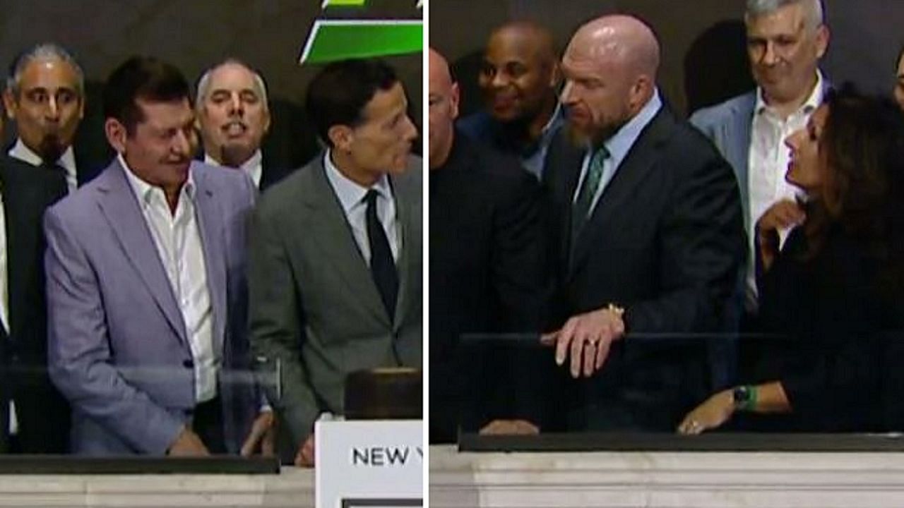 Vince McMahon (left); Triple H (right)