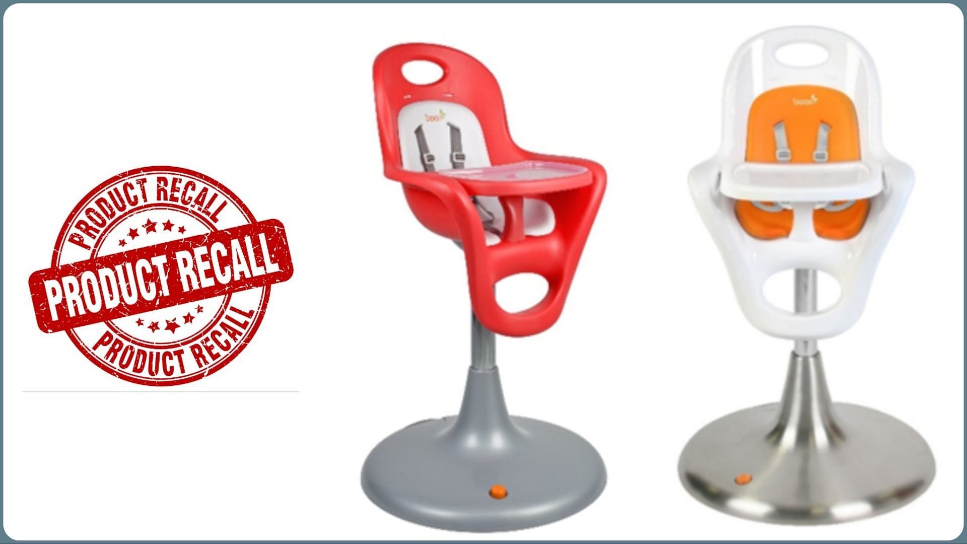 TOMY International Inc. recalls Boon Flair &amp; Flair Elite highchairs over fall hazard concerns (Image via CPSC)