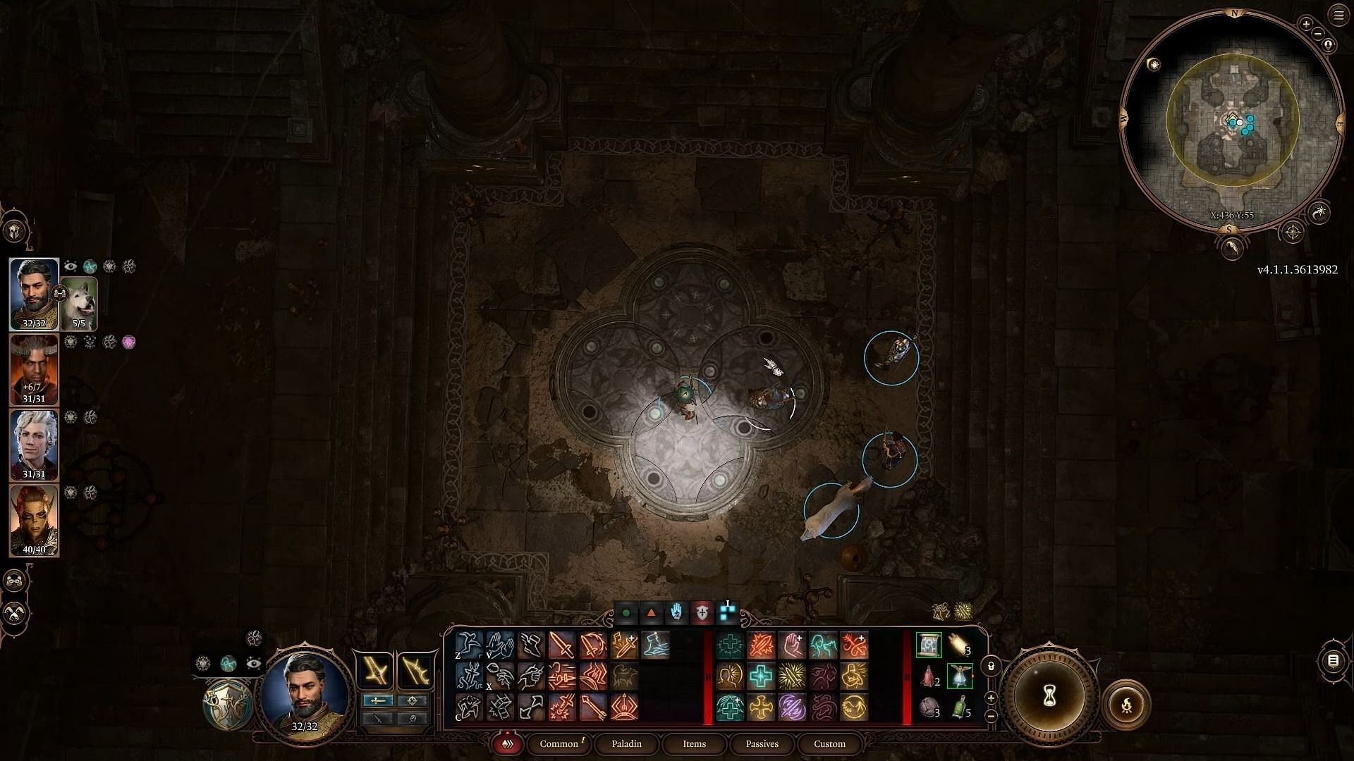 Solving the floor puzzle In Baldurs Gate 3 (Image via Larian Studios)