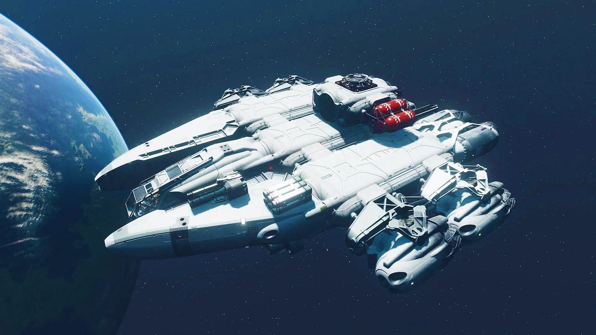 A guide on how to build Starfield Star Wars Millennium Falcon in Starfield (Image via abdelkarim19/Reddit)